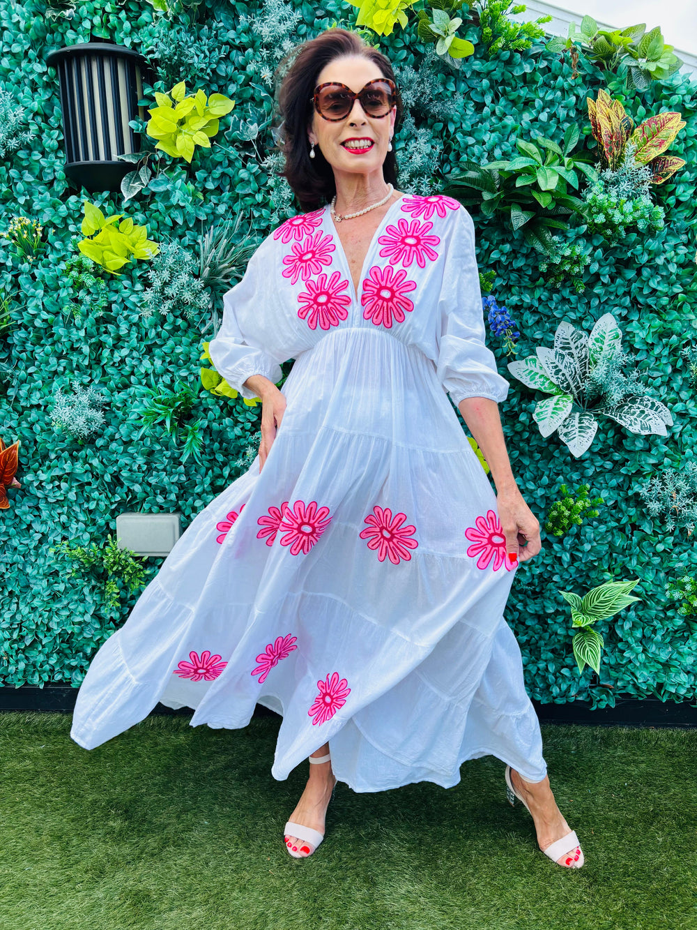 Zento Dress In Pink Flowers