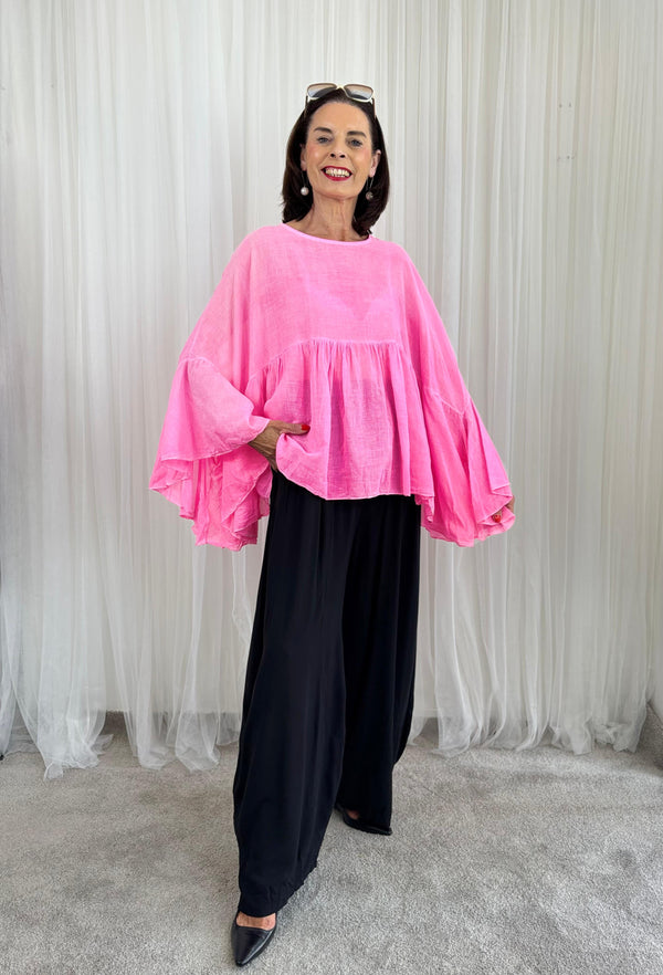 Paulo Top in Acid Pink