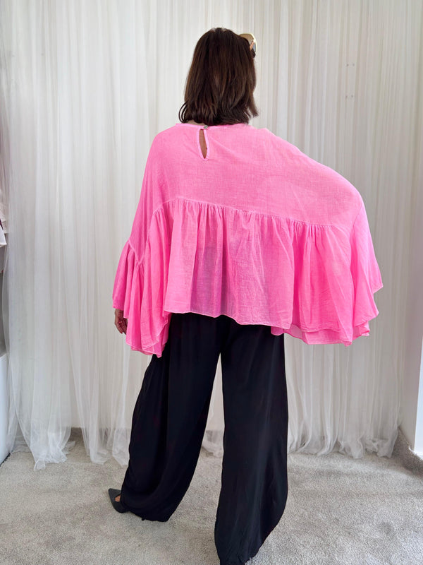Paulo Top in Acid Pink