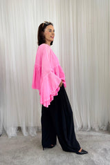 Paulo Top in Acid Pink