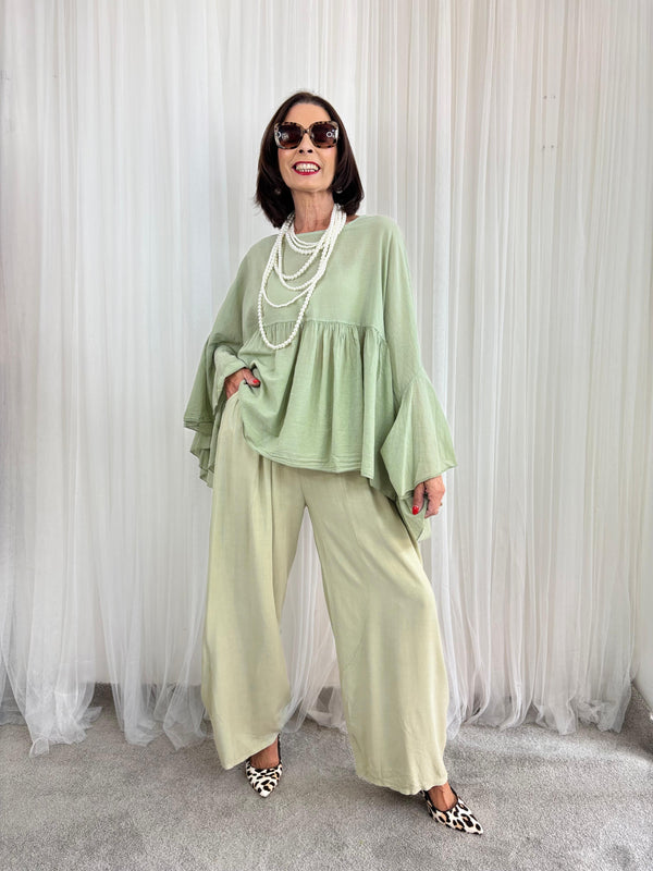 Revo Trousers in Sage