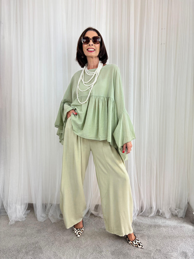 Revo Trousers in Sage