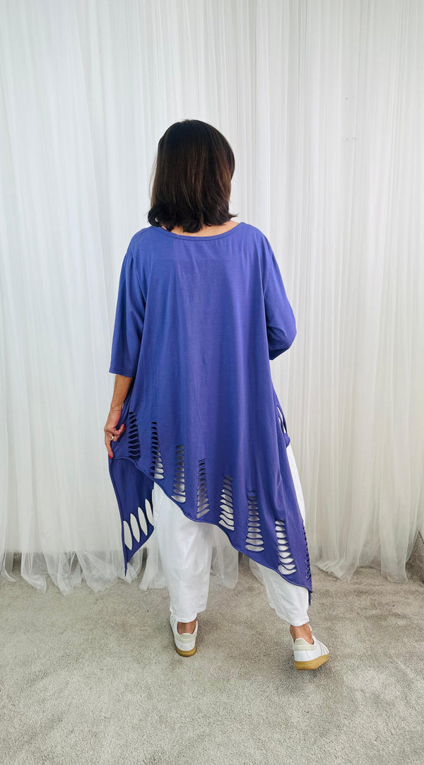 Razor Cut Dress/Top in Lilac