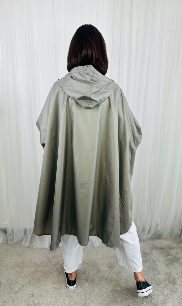 Mackintosh Poncho jacket in Mocha