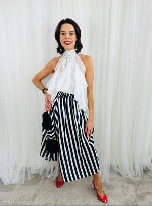 Whisper Ruffle top in white