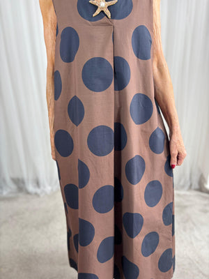 Chocolate spotty dotty Dress