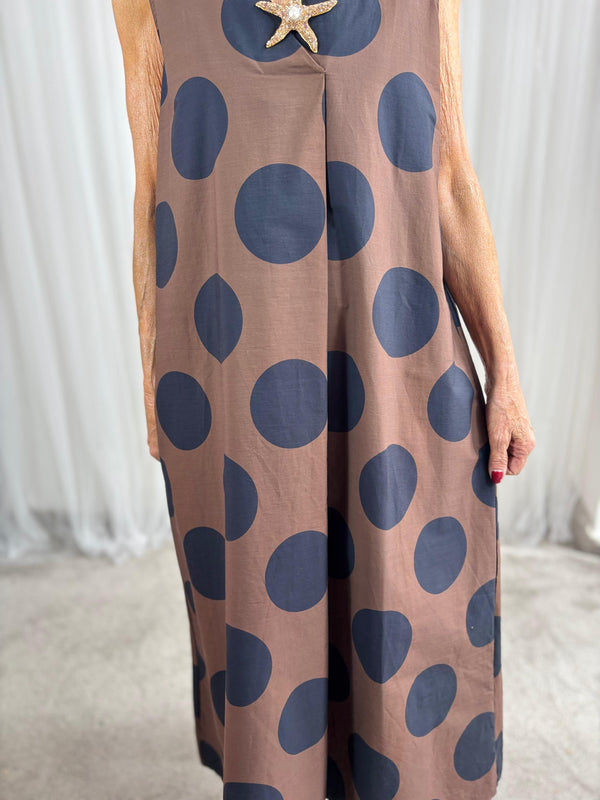 Chocolate spotty dotty Dress