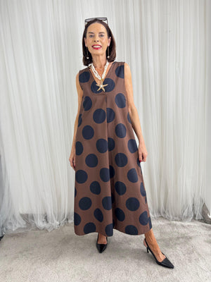 Chocolate spotty dotty Dress