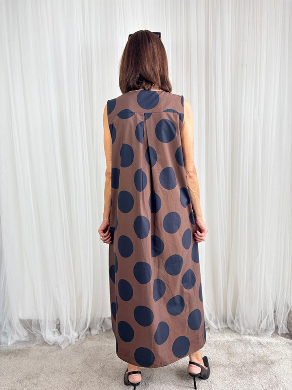 Chocolate spotty dotty Dress