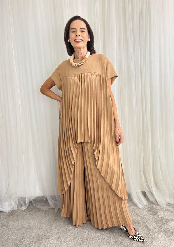 Federica Co-ord suit in Camel