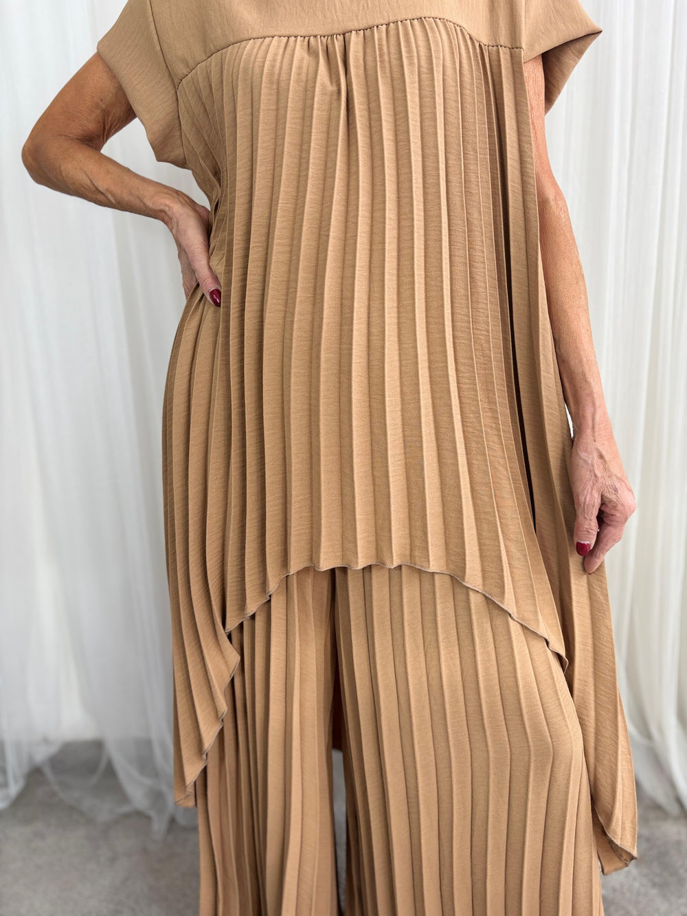 Federica Co-ord suit in Camel