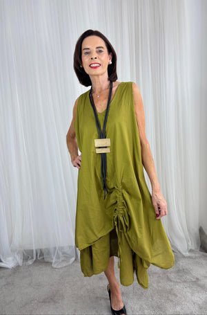 Olivia Dress in Olive
