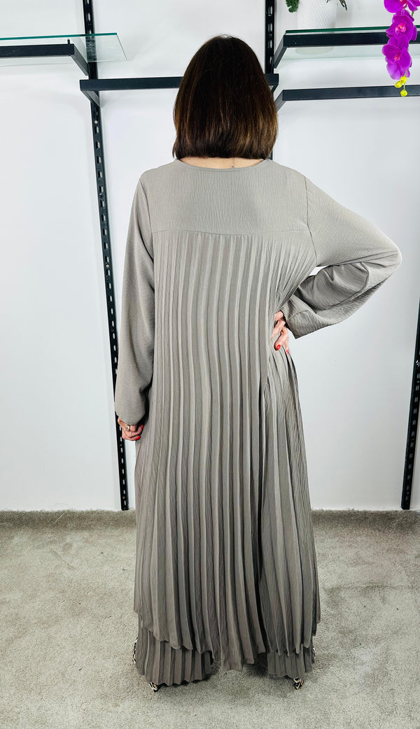 Federica full sleeves co-ord suit in mocha