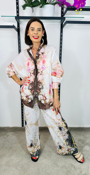 Oriental Suit in Chocolate