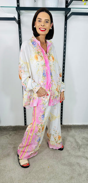 Oriental Suit in baby pink
