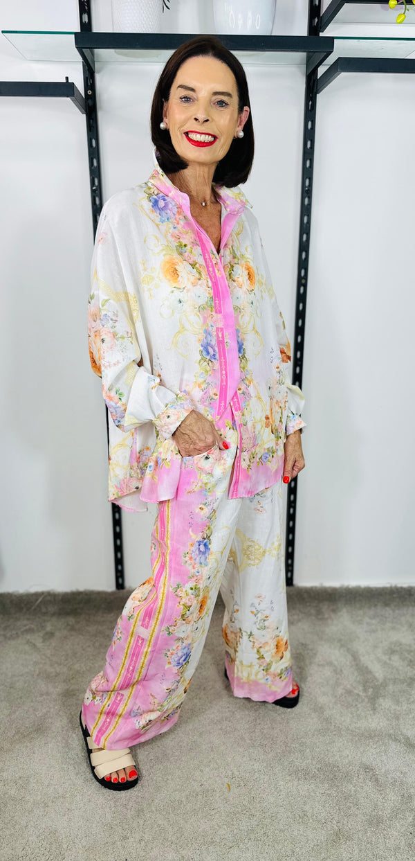 Oriental Suit in baby pink