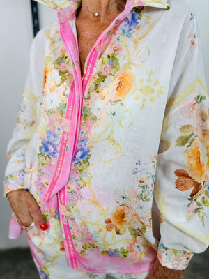 Oriental Suit in baby pink