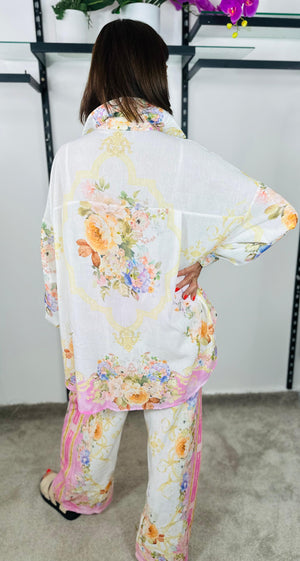 Oriental Suit in baby pink