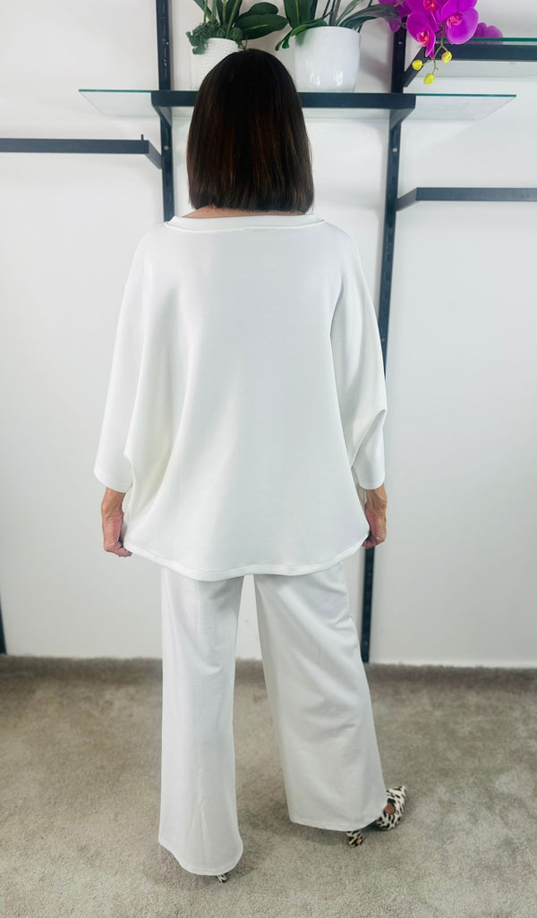 Heart to heart top in ecru