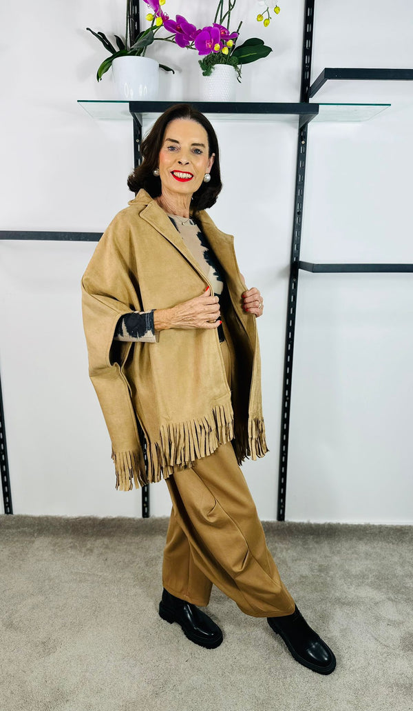 Lorenzo Cocoon Trousers in camel