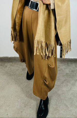 Lorenzo Cocoon Trousers in camel