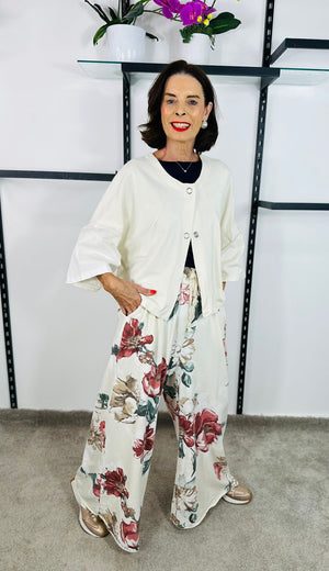 Malo jacket in ecru