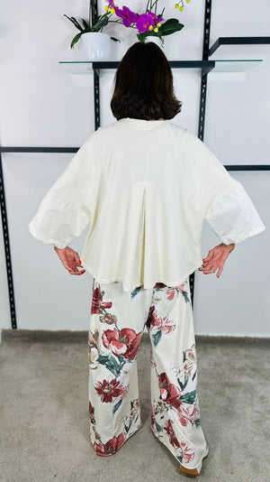 Malo jacket in ecru