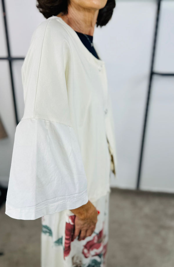 Malo jacket in ecru