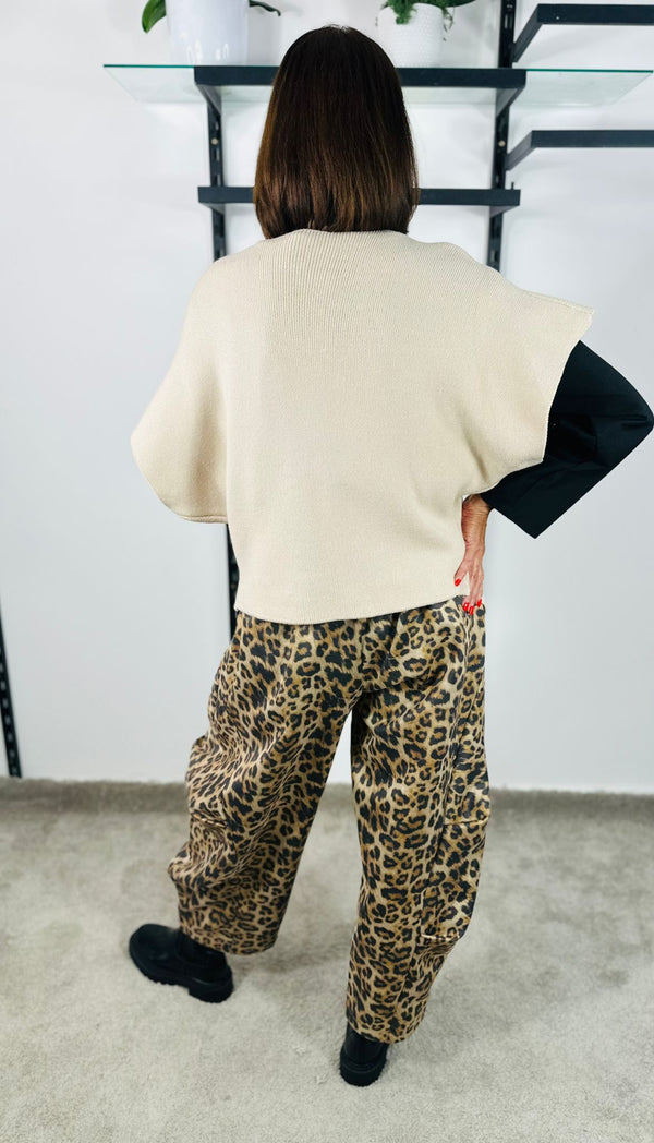 Oslo Tank top Cardigan in Beige