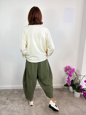 Matrix knitwear in Ecru