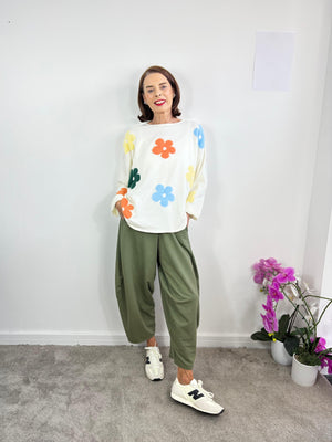Matrix knitwear in Ecru