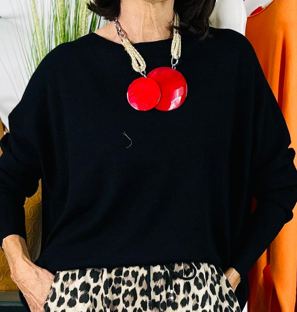 Red Marble necklace