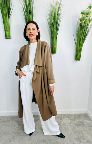 Kenedy waterfall jacket in cappuccino
