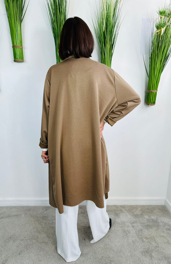 Kenedy waterfall jacket in cappuccino