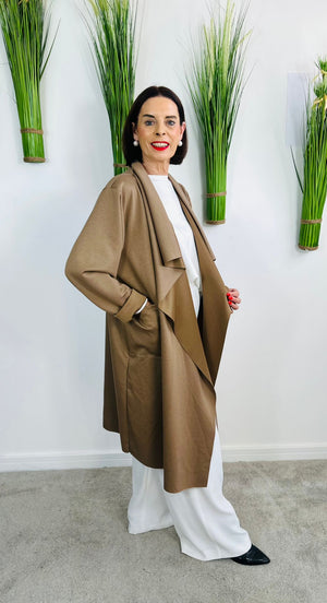 Kenedy waterfall jacket in cappuccino