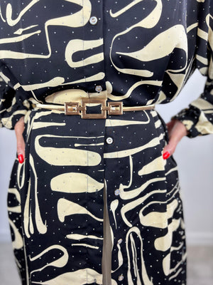 Roslin belt in gold