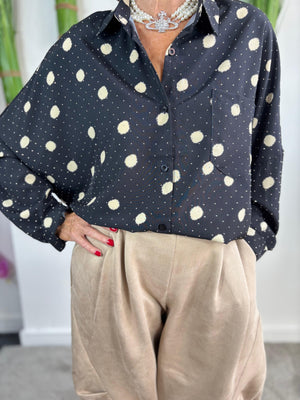 Diamante Spotty dotty shirt