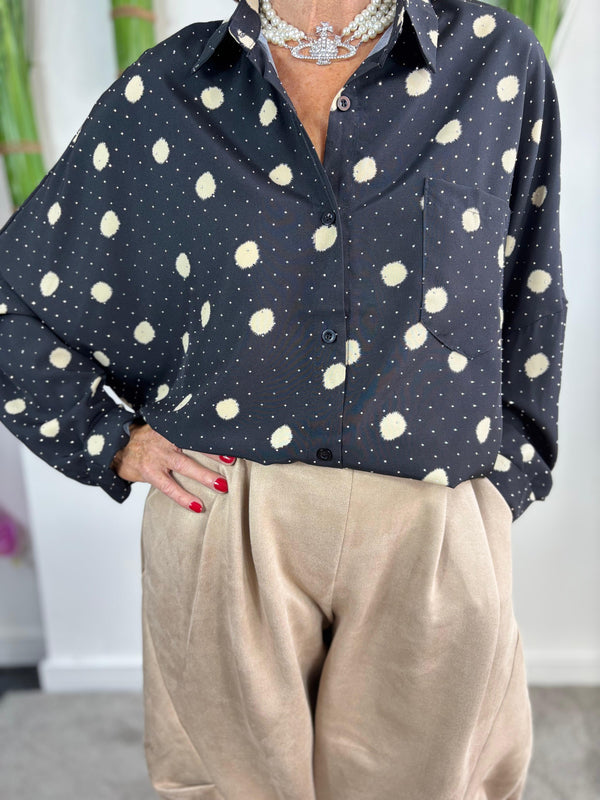 Diamante Spotty dotty shirt