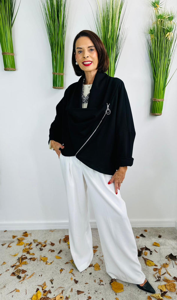 Serene quirky waterfall jacket