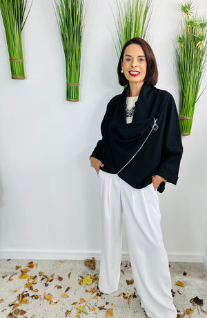 Serene quirky waterfall jacket