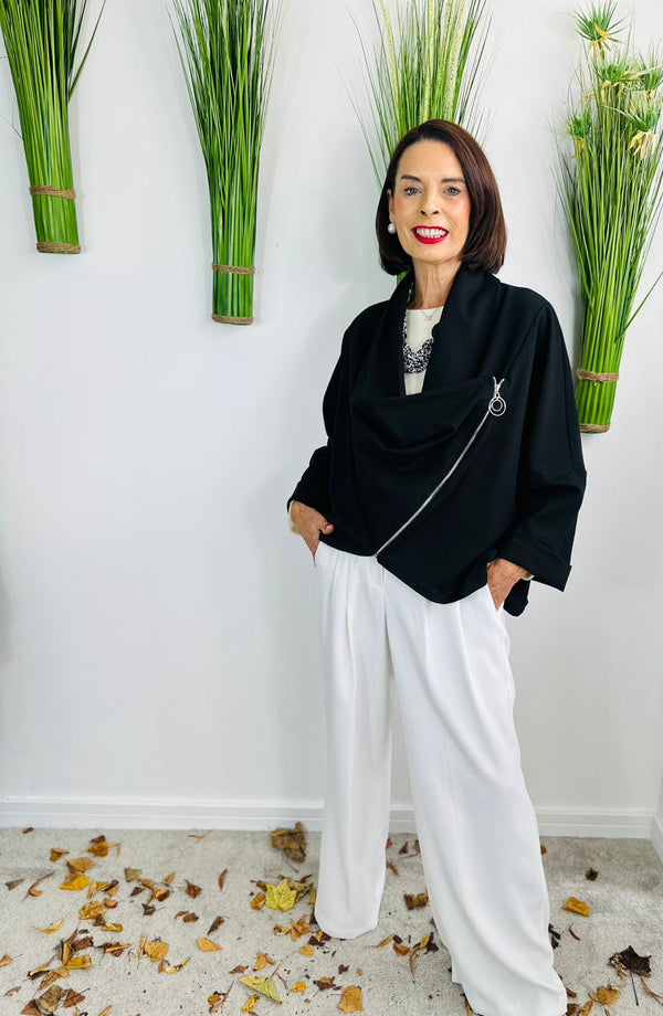 Serene quirky waterfall jacket