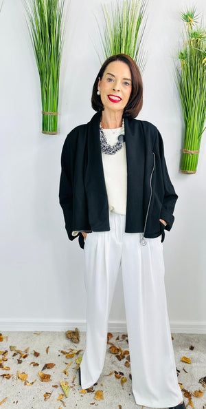 Serene quirky waterfall jacket