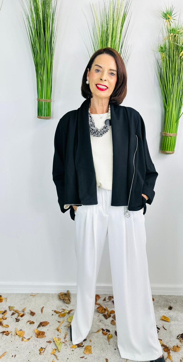 Serene quirky waterfall jacket