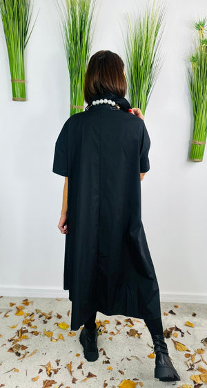 Panel Dress in black