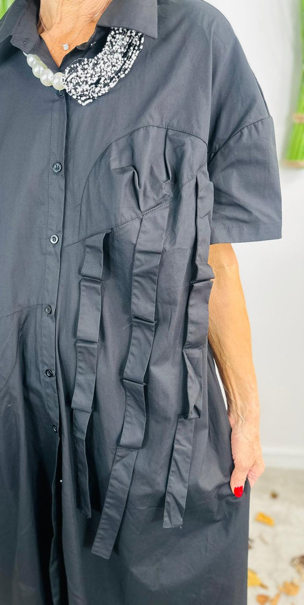 Panel Dress in black