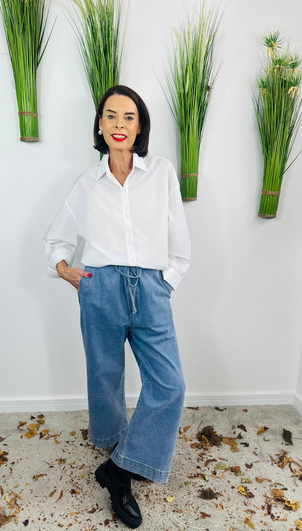 pixie wash denim jeans