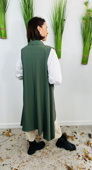 Hazel waterfall jacket in olive green