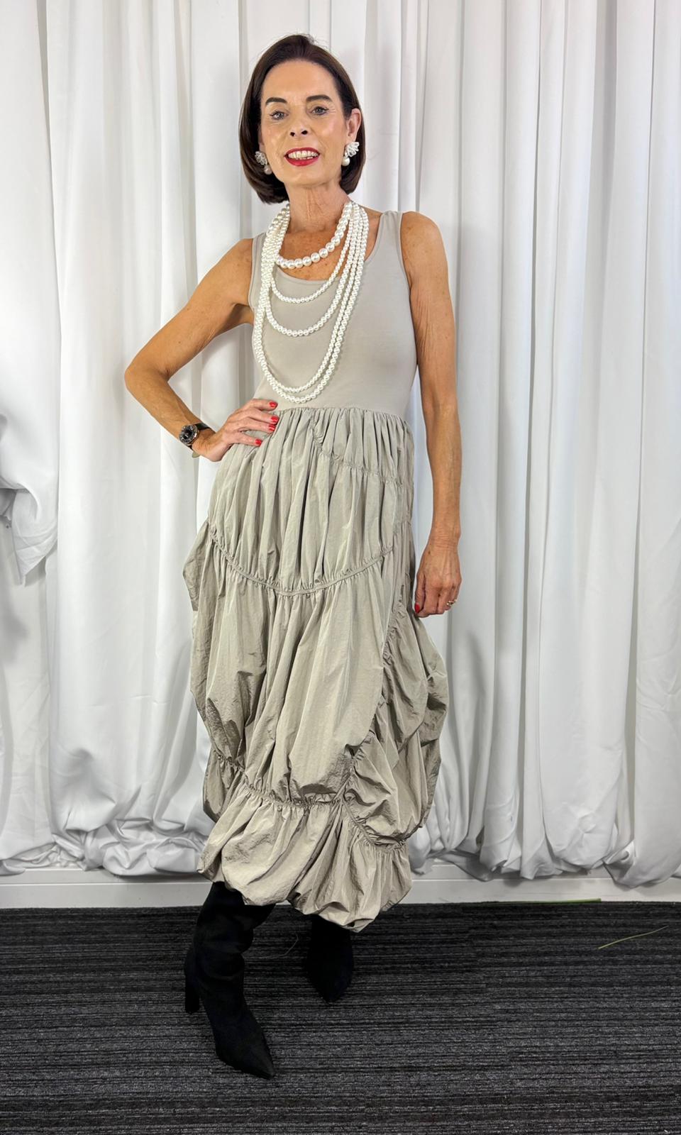 melanie dress in mocha