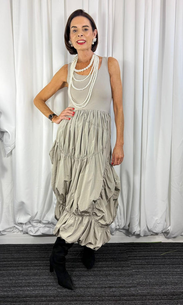 melanie dress in mocha