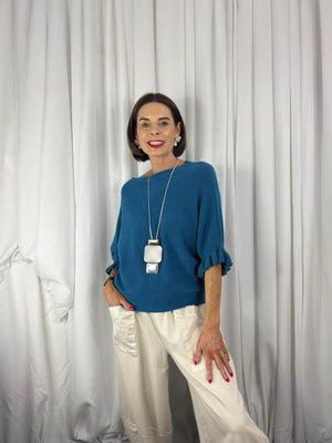 Zodiac knitwear in teal